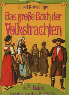 イラストでみるドイツの民族衣装 Das Gro 223 E Buch Der Volkstrachten 旅する本屋 古書玉椿 北欧など海外の手芸本 絵本 フォークロア雑貨