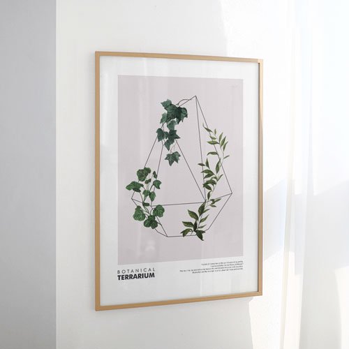 50×70cm 観葉植物 ナチュラル インテリア デザイン アート