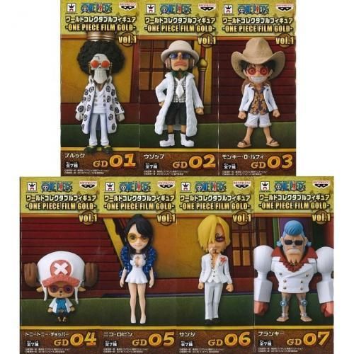 プライズ バンプレスト ワンピース ワールドコレクタブルフィギュア One Piece Film Gold 全7種セット Pretty Power