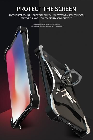 Iphone Xr 耐衝撃 バンパー メタルケース 金属フレーム リングブラケット 4ポイントプロテクター For アイフォンxr Iphone12 耐衝撃 ケース 専門店 Iphone Seやiphone11 対衝撃 カバーの通販はミリタリードッグス