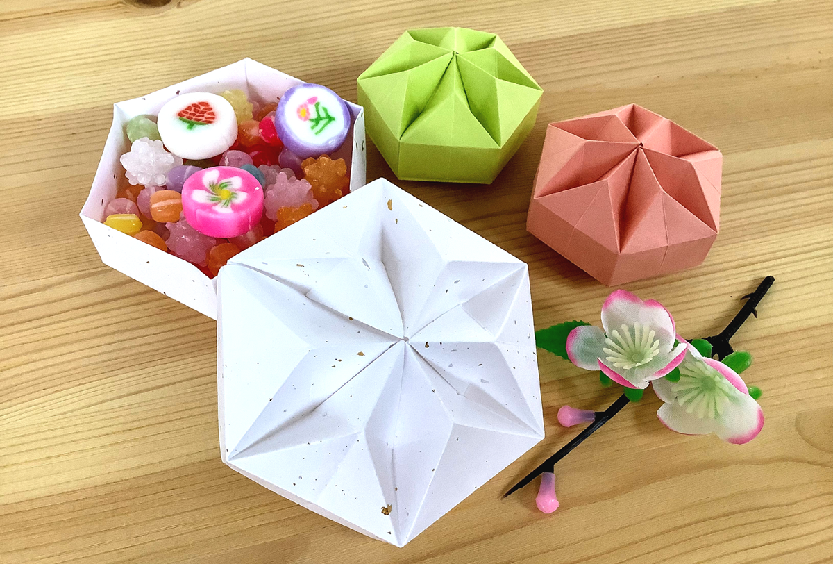 多角形ギフトボックス作り方 かわいい輸入ラッピングペーパーのお店sweet Paper