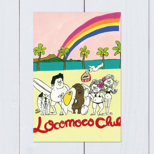 Locomoco Club ポストカード Aya ハワイアン雑貨通販サイト