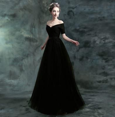 演奏会にもオススメ 大人ブラックのオフショルダーロングドレス 韓国プチプラパーティードレス通販 Tenderly Dress 演奏会にもオススメ 大人ブラックのオフショルダーロングドレス 韓国プチプラパーティードレス通販 Tenderly Dress