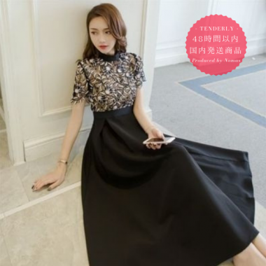 48時間以内発送の国内商品 韓国プチプラパーティードレス ワンピース通販 Tenderly Dress