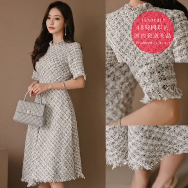 48時間以内発送の国内商品 韓国プチプラパーティードレス ワンピース通販 Tenderly Dress
