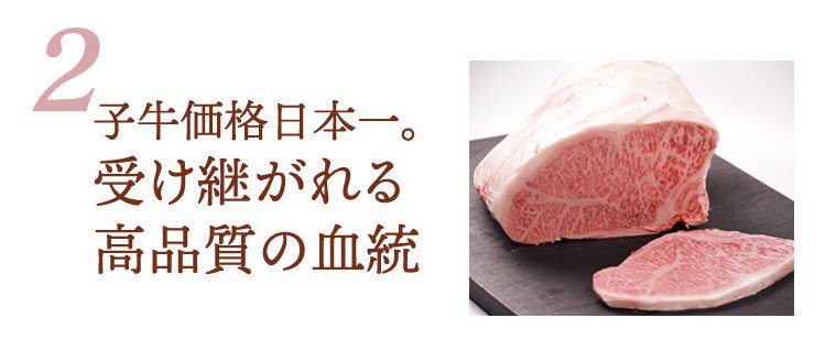 子牛価格日本一。受け継がれる高品質の血統
